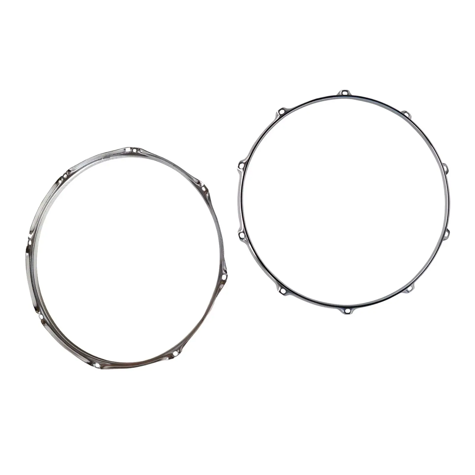 Drum Hoop Replacement 8 Hole Metal Rim Drum Ring Accessory for Drum Set and Instrument Repair
