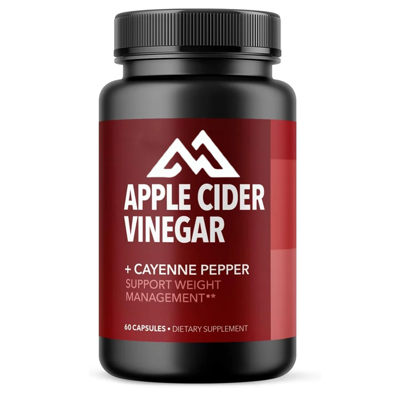 

Apple cider vinegar capsules contain 500mg of apple cider vinegar and 20mg of chili pepper, used for digesting vegetarian ACV