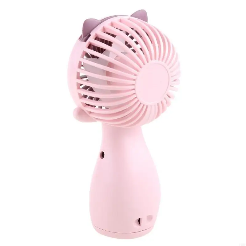 J1HF for Cat Handheld Fan Cooling Fan Portable Eyelash Fan 3 Gear Speed Adjustab