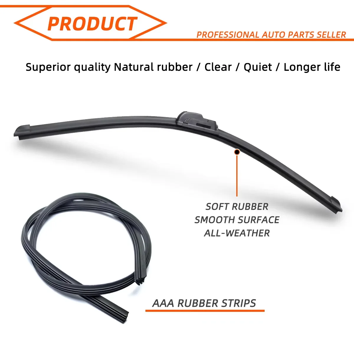 Auto-Windschutzscheiben-Wischerblätter aus Gummi für Mazda 3 Axela Hatchback 24"18"12" 2014 - 2018 2019 2020 – Detail 2