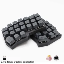 CORNE V4 2.4G Wireless MX Mechanical Keyboard Hot-swappable Split Ergonomic 46 key Layout Support VIAL Software Key Mapping