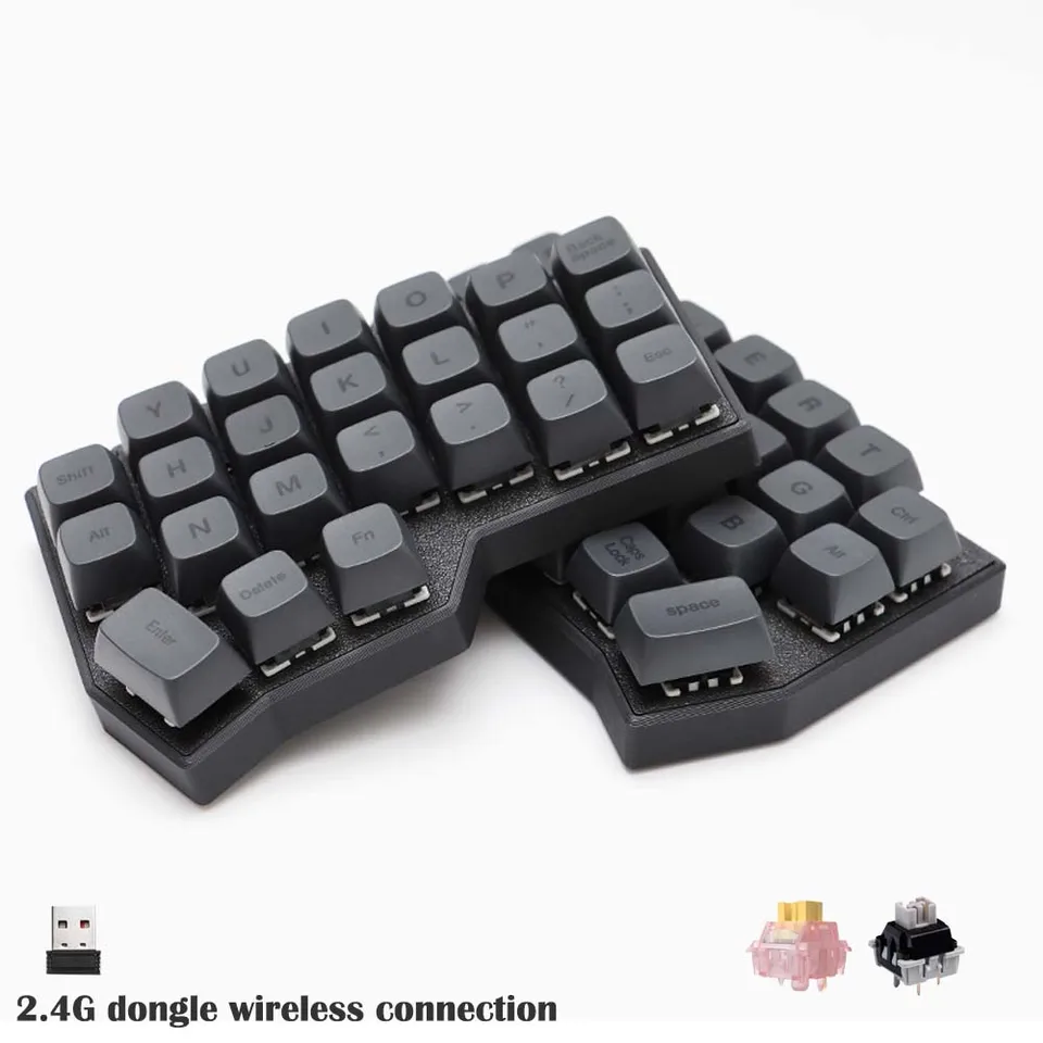 CORNE V4 分離型メカニカルキーボード 40% QMK対応 Amazon | YIVU Corne V4 2.4GHzワイヤレス 分離型メカニカルキーボード