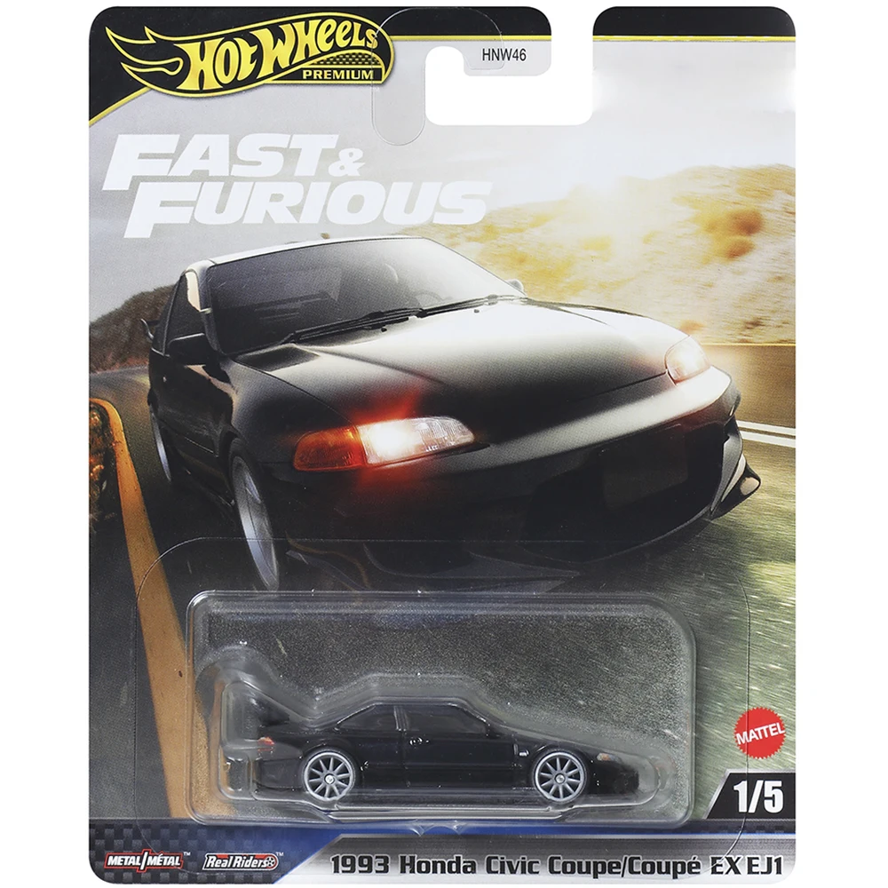 Hot Wheels voitures Lancer Evolution IX 1993 Honda Civic coupé EX EJ1 1/64 métal moulé sous pression modèle Collection véhicules jouets HNW46-9C6M