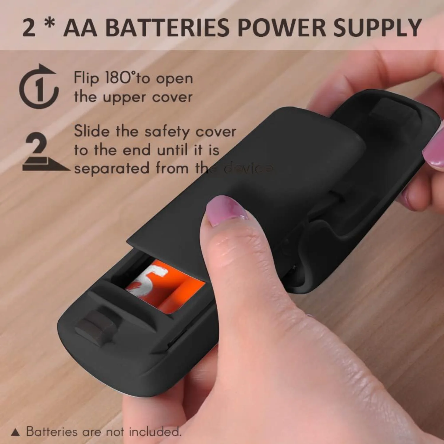 Mini Bag Sealer,  Heat Vacuum Sealer, 2 in 1 Heat Sealer and  with Lanyard, for Snack Plastic Fresh Bags Cookies - Battery Not I