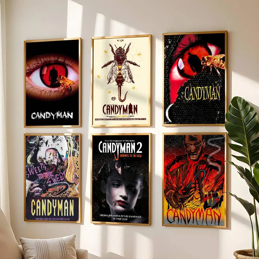 Candyman Movie Poster High Quality Print Waterproof Wall Art Sticker For Bar Living Room Decor Gift
