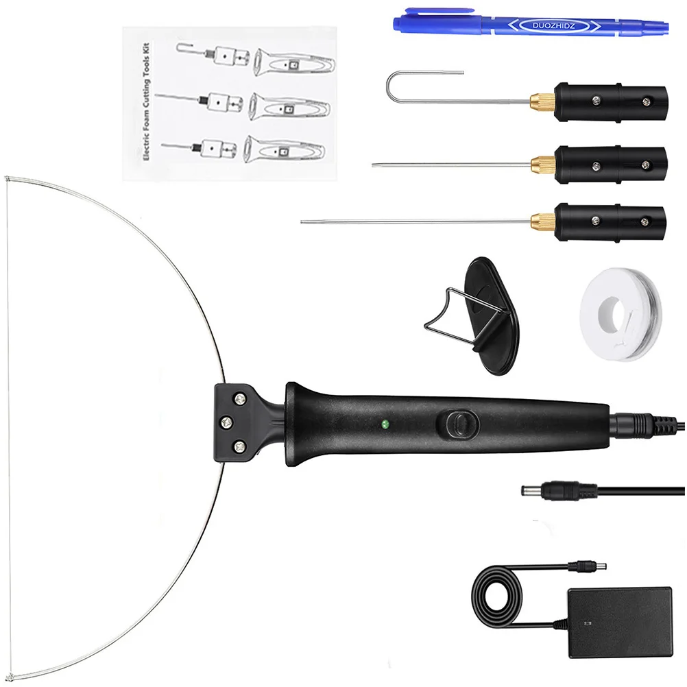 Cortador de espuma eléctrico de alambre caliente, herramienta de corte rápido y suave para tablero de espuma, modelos artísticos, palabras publicitarias, enchufe estadounidense