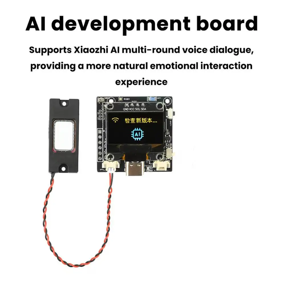 

ESP32-C3 0,96-дюймовый OLED-дисплей XiaoZhi AI Robot Интеллектуальный голосовой модуль диаграфа Модуль макетной платы