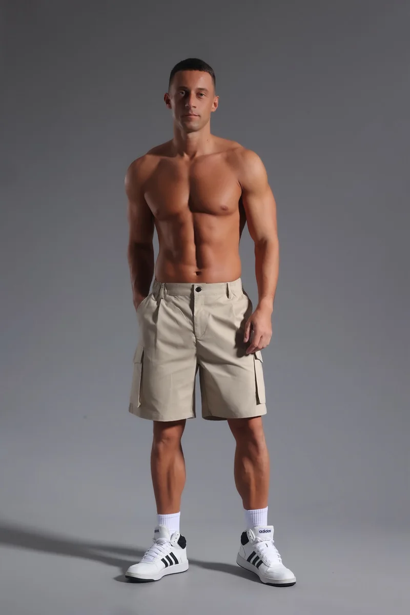 Sexy Swimwear Men Swimming Shorts Men'S And Winter Fleece Trousers Men'S Label Solid Color Casual Sports Casual Clothing шорты