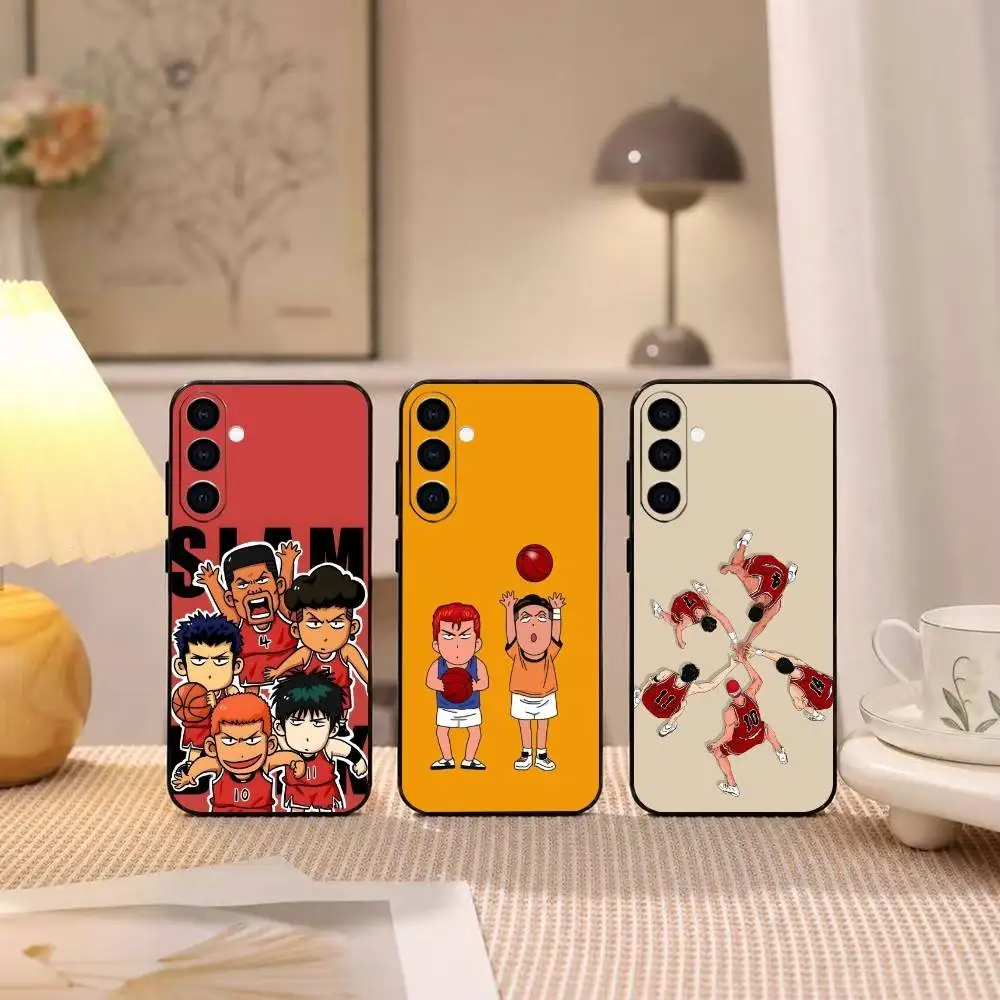 Hot Anime Slam Dunk  Phone Case For Samsung Galaxy A73,A72,A71,A70,A53,A52,A51,Soft Silicone Black Cover