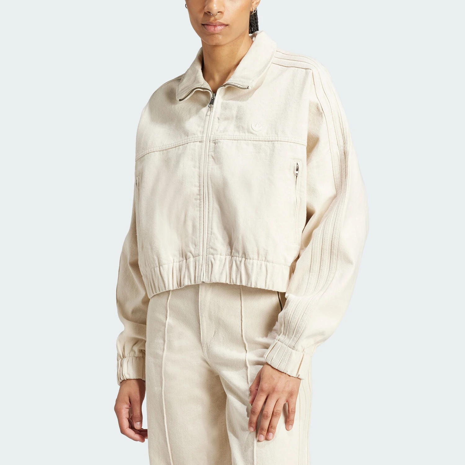 

Официальная женская короткая свободная куртка Adidas Genuine Originals в стиле ретро IW5748