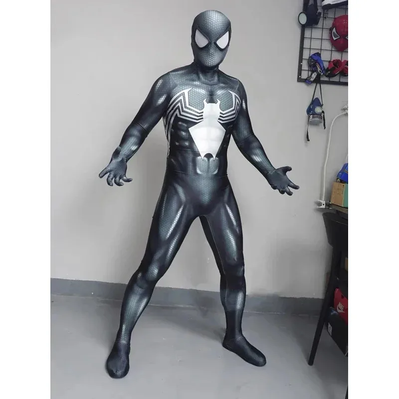 

Halloween Adults Kids New Venom Symbiote Superhero Spidercosplay Costume Bodysuit Zentai Second Skin Suit Men Party Jumpsuit