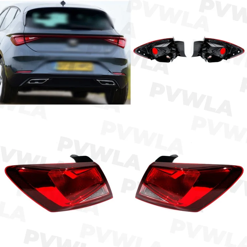 1 Pair Halogen Tail light For For Seat Leon Hatchback / SC Coupe 2013 2014 2015 2016 2017 2018 2019 2020 Rear Brake Lamp