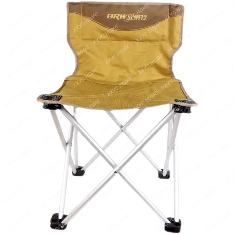 Aluminum Alloy Folding Chair Portable Maza Backrest Ultra-Light Fishing Leisure Chair Beach Chair Small Stool