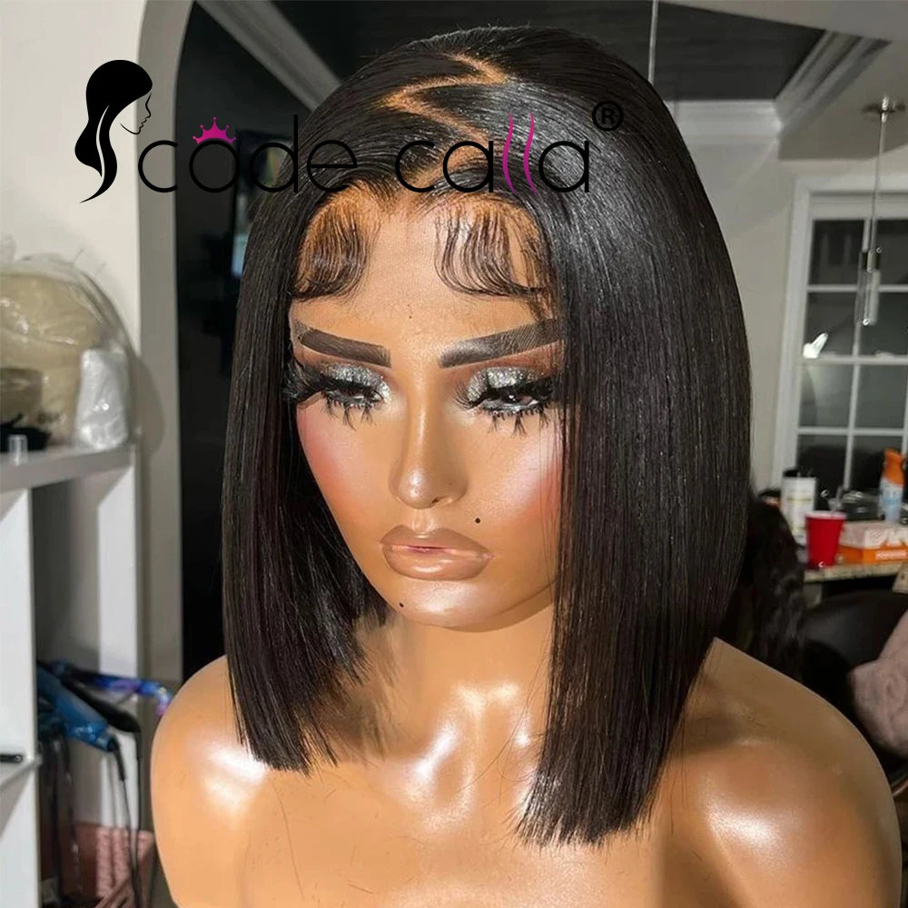 Hot Sale Short BOB Wig T Part Side Part Bob Wigs Lace Frontal Cuticle Aligned Pre Plucked Brazilian Human Hair for Black Women