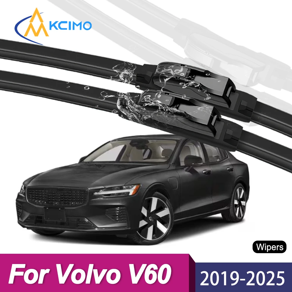 

All Weather Durable Wiper Blades For Volvo S60/V60 2019-2025 Front Windshield Wiper Soft Rubber Frameless