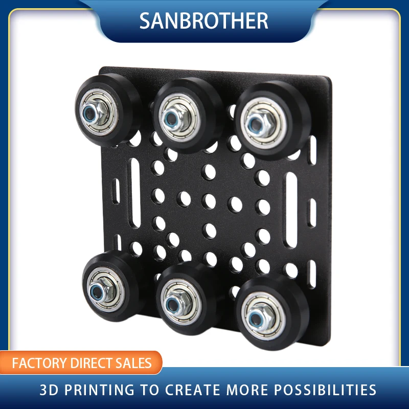 v-openbuildd 3D Printer Opensource V Gantry Plat Set Special Slide Plate Pulley For 2040 /4040 V-Slot Aluminum Profiles Wheels