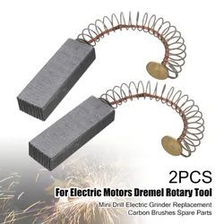 2/4/6Pcs Carbon Brushes Electric Motor Brass Spring Seat Repairing Spare Tool For Electric Hammer Drill Grinder Generator
