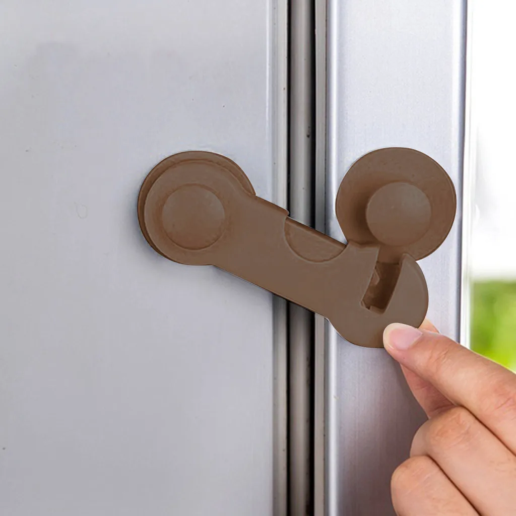 نظام المزالج قفل الثلاجة ذاتي اللصق للمنزل قفل الثلاجة أقفال باب الثلاجة والفريزر للأطفال قفل خزانة الطفل لسلامة الطفل