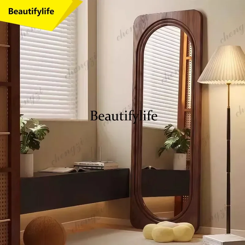 Full-body floor-to-ceiling mirror Chinese-style home wall-mounted bedroom removable mirror a17