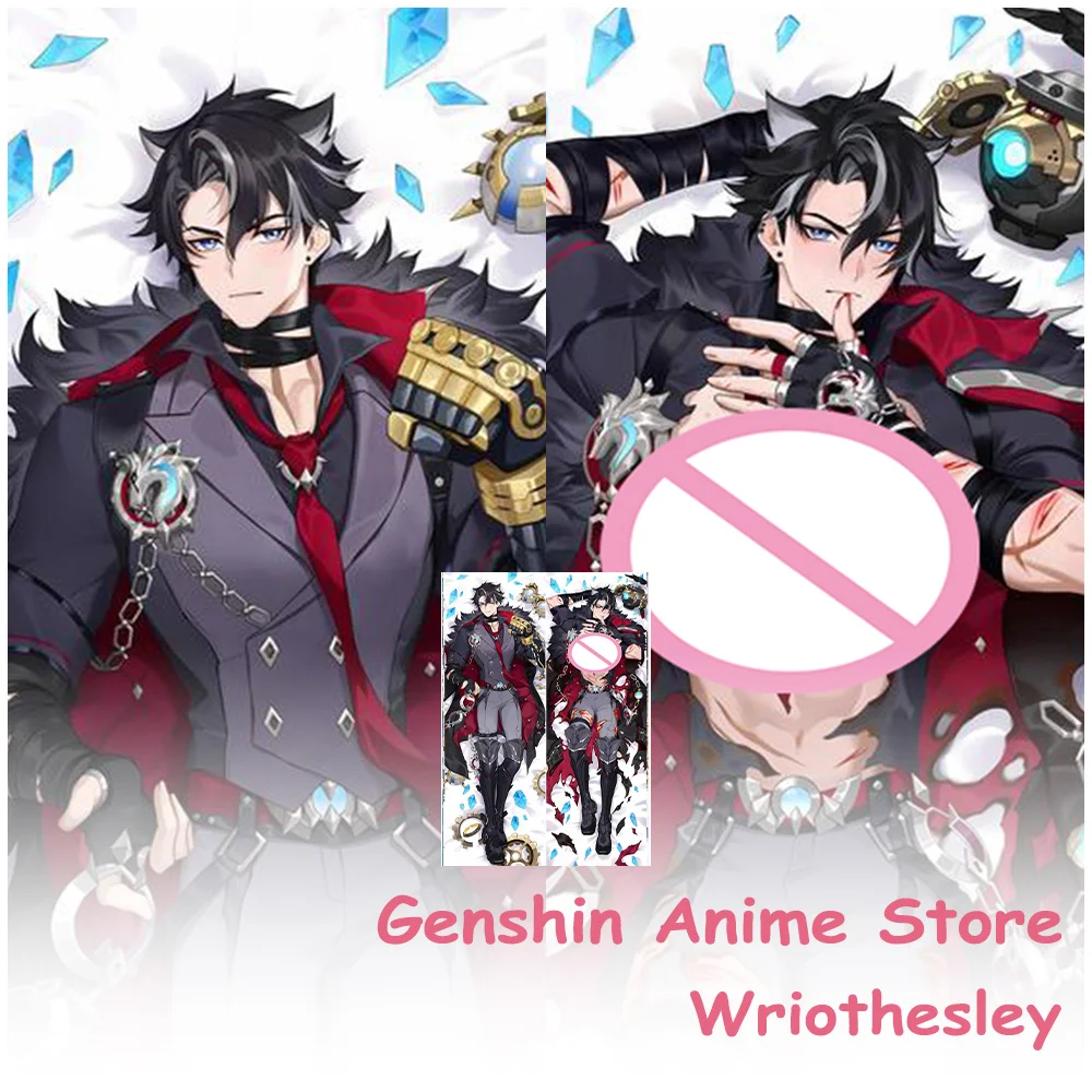 

Чехол Genshin Impact Wriothesley Body Dakimakura, аниме, двухсторонняя наволочка с принтом, реквизит для косплея, чехлы для подушек отаку
