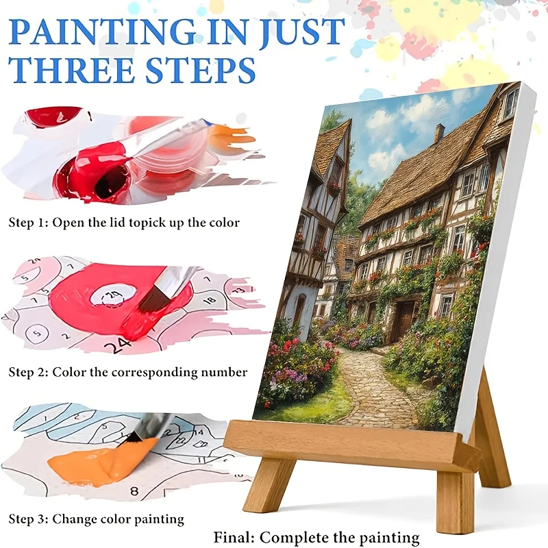 Professional Art Use 1pc DIY Adult Paint by Numbers Kit, Art Gift, Painting by Numbers, Easy to Learn, Suitable for Beginners -