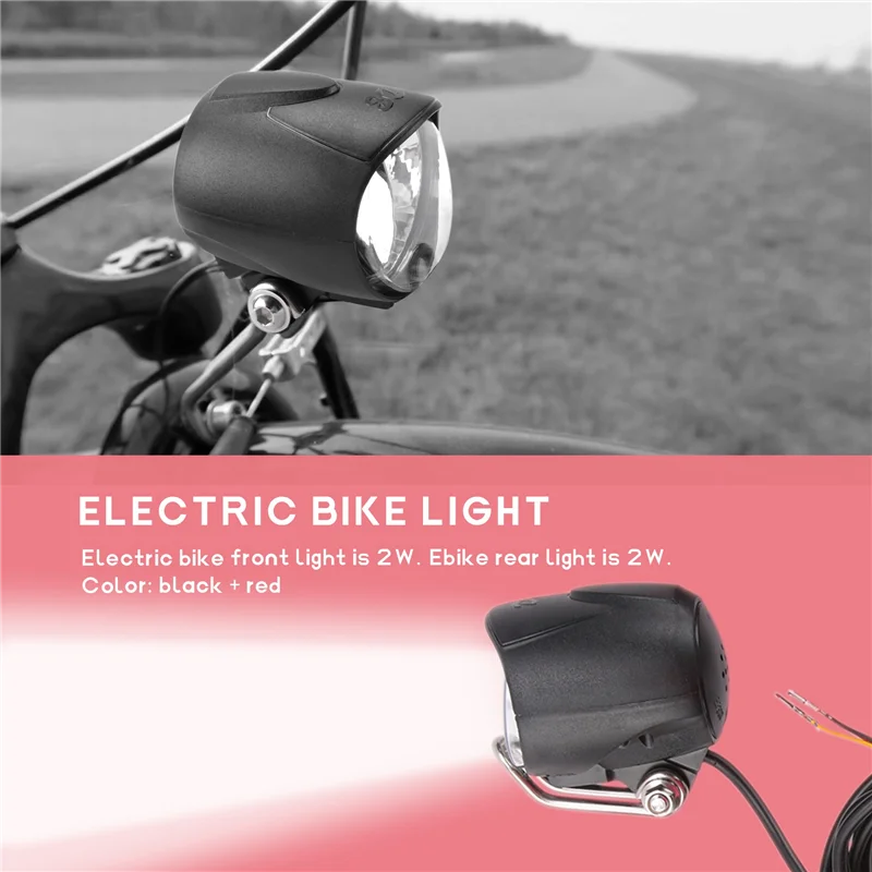 

AA67-Набор фонарей для электронного велосипеда включает фара для электровелосипеда, задний фонарь для электрического велосипеда, постоянный ток 6 В, 12 В, 24 В, 36 В, 48 В, 52 В, светодиодный фонарь для электрического велосипеда