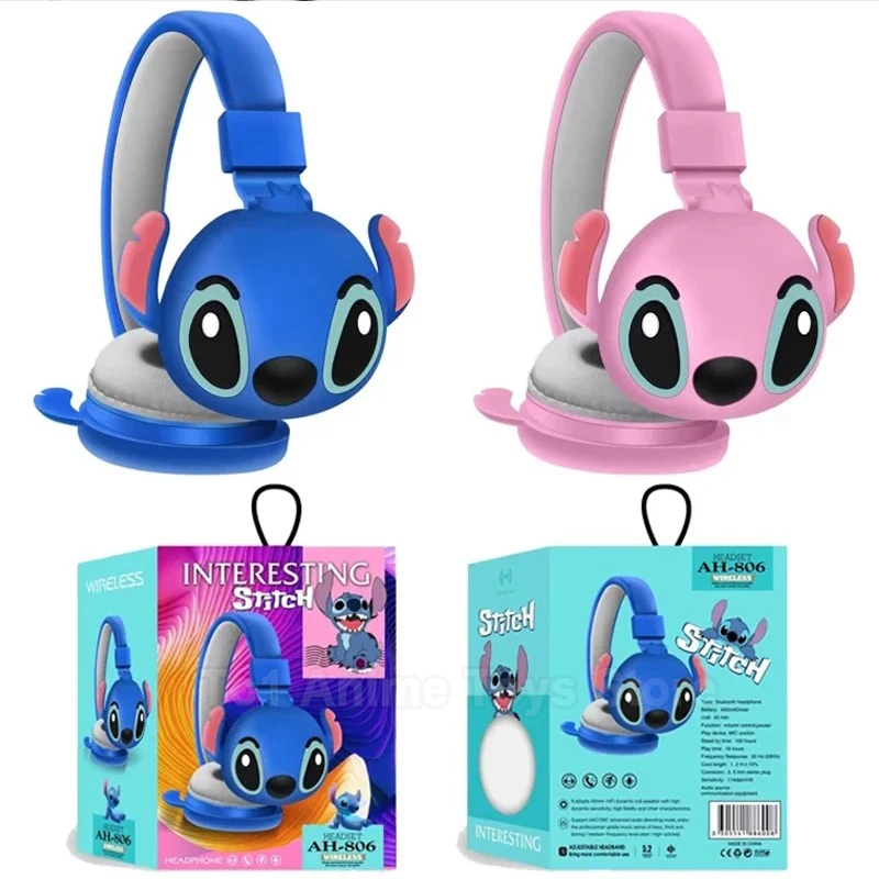 Disney AH-806 Wireless Bluetooth Headphones HIFI Sound Stereo Foldable Headphones with Microphone for Kids Anime Cartoon