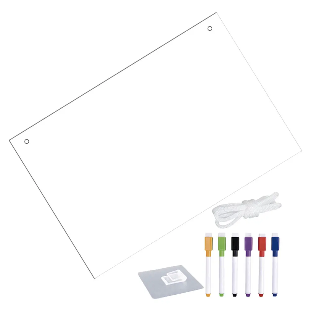 Trocken abwischbare Tafel, klares Acryl, hohe Transparenz, wandmontierbar, Heimbüro, Schreibtafeln, Kindermarker, kleine Größe