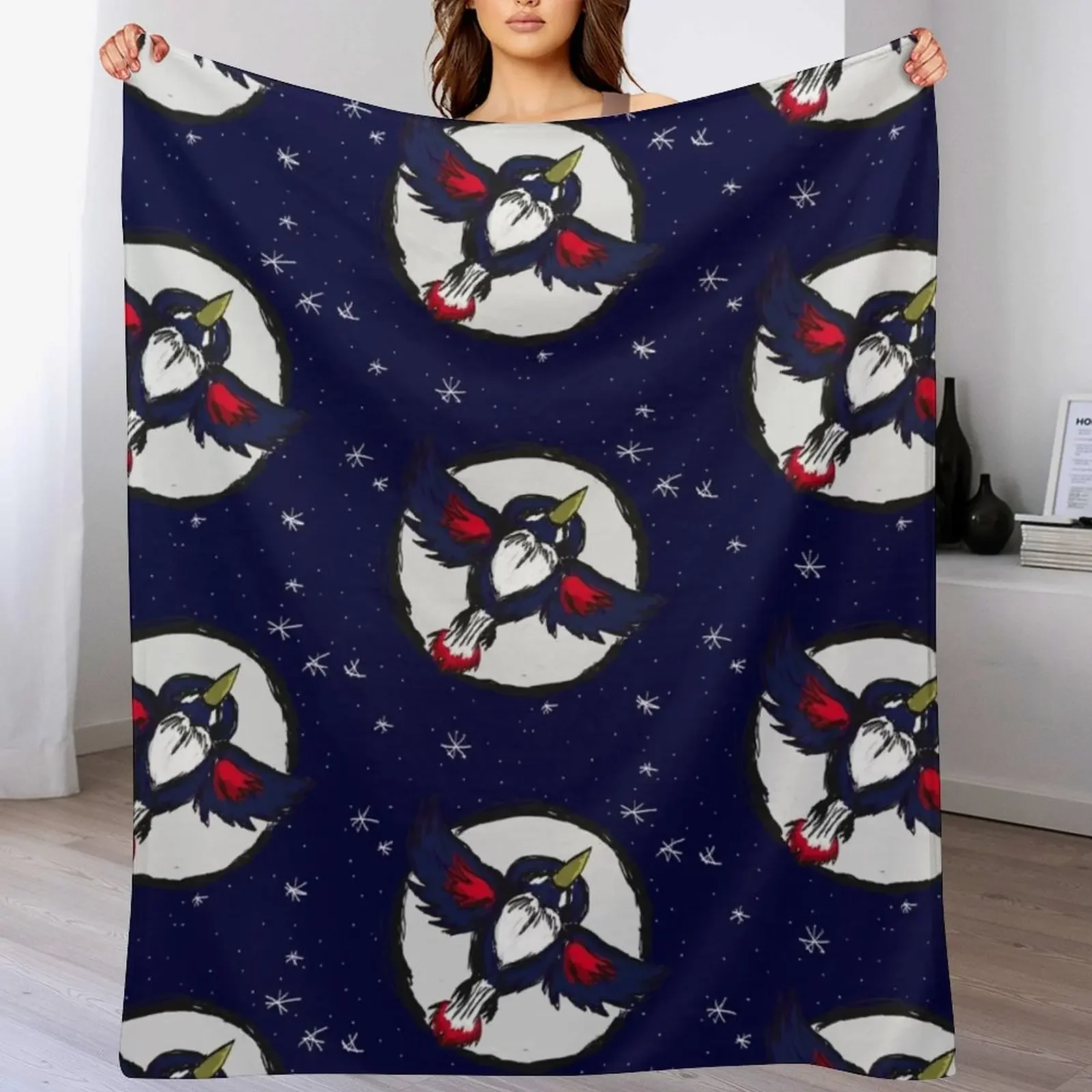 Honchkrow Throw Blanket Warm Cozy Throw Blanket for Living Room Couch