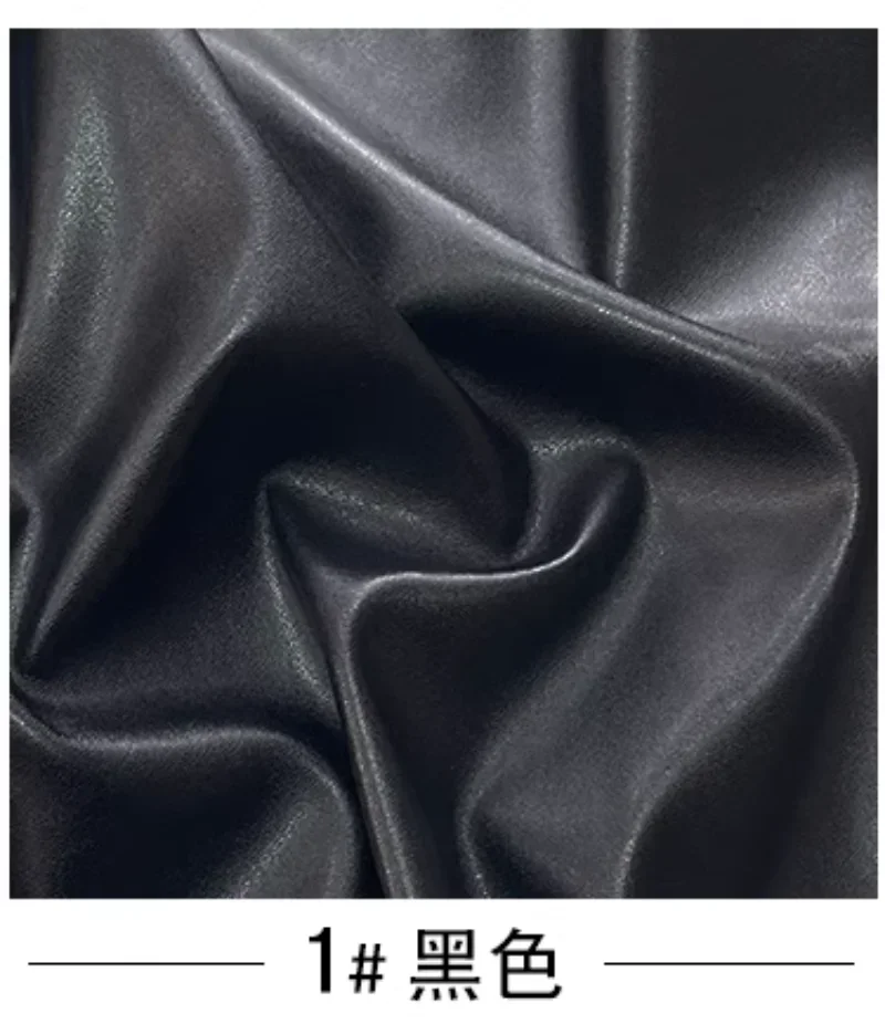 Stretch Faux Leather Fabric Matte By The Meter for Clothing Pants Skirts Diy Sewing PU Cloth Soft Waterproof Drape Thickened Red