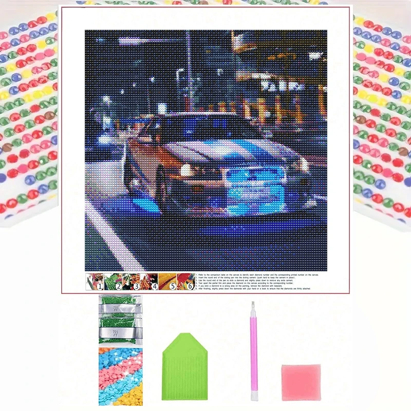 

5D DIY Diamond Painting Kit – Full Drill Resin Rhinestone Artwork, Frameless Craft Decoration, Relaxing Handmade Art Gift