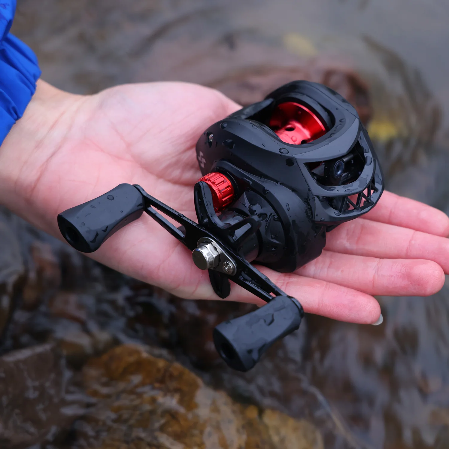 Sougayilang 1,8-2,4 m Casting Fishing Combo Teleskop-Angelrute und 7,2:1 Hochgeschwindigkeits-Angelrolle mit 150 m Schnur Pesca – Detail 4