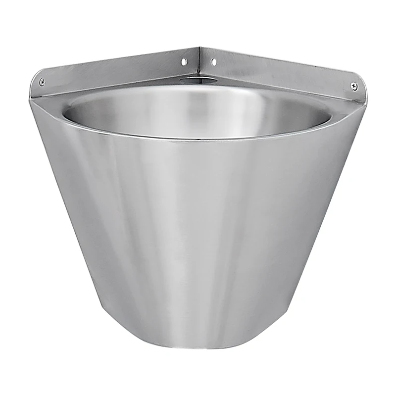 

Wall-mounted washbasin Stainless steel triangular basin Small apartment Mini balcony Bathroom washbasin Wall hanging