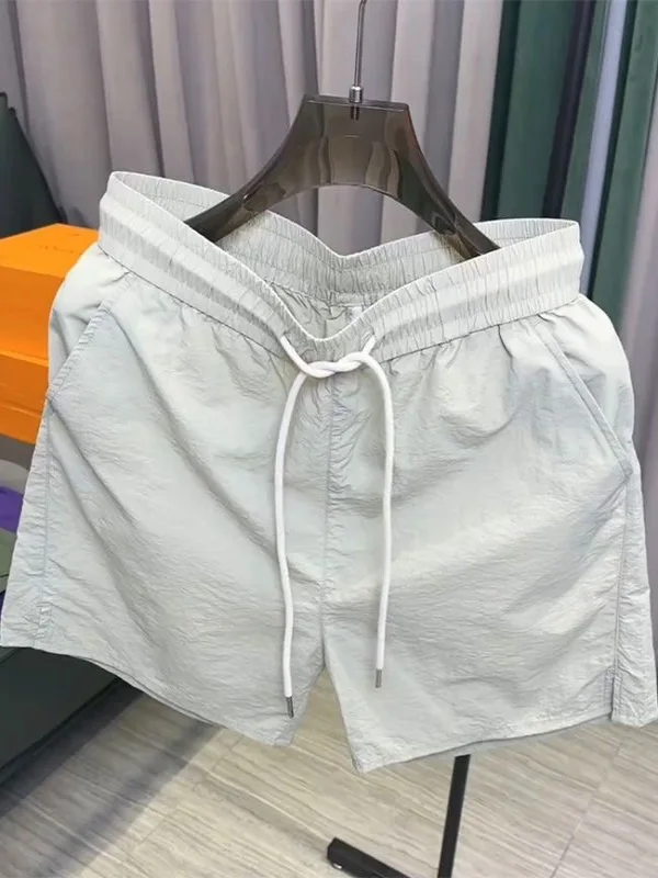 

Faionable Spor Men's ort orts Qui Dry Running Fitn Tee-quarter Length Casual Ice Silk Four-quarter Length Pants