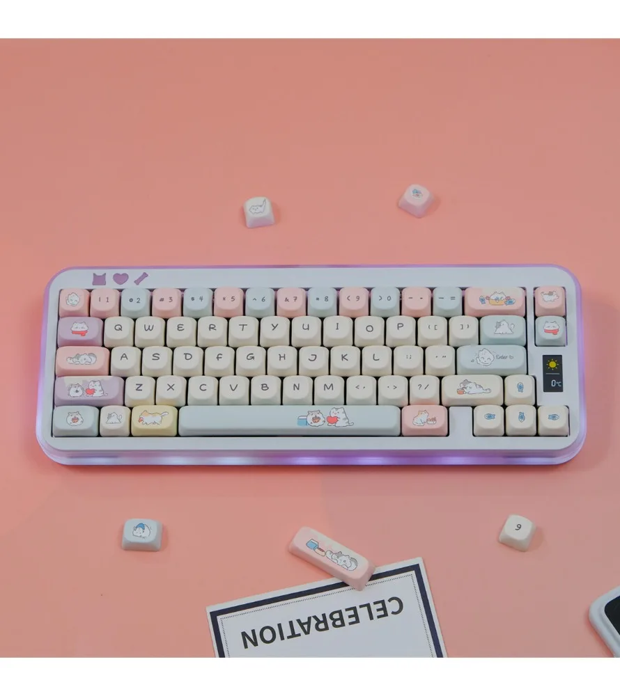 Sublimation mechanical keyboard cap wooting drunk deer peek-a-boo keycap PBTMOA highly personalized