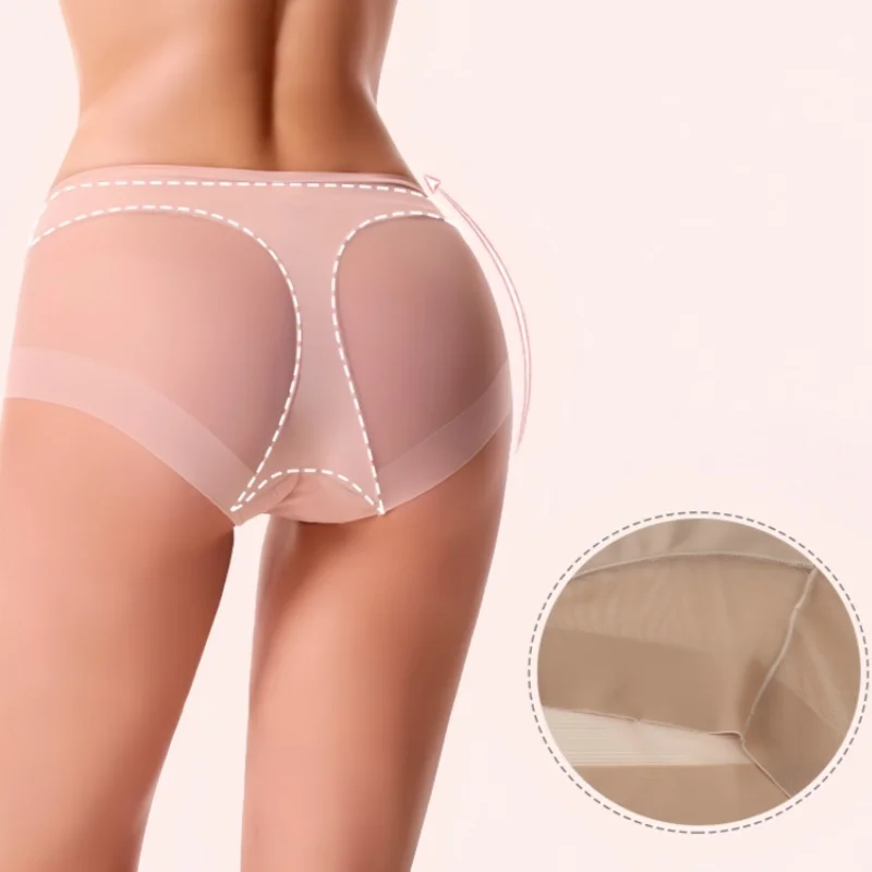 Seamless Panties For Women High Rise Pantys Tummy Control Briefs Butt Lifter Shapewear Sexy Lingerie Glossy Underwear S-3XL