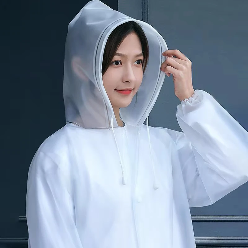 Adult Thickened Outdoor One-Piece Raincoat Waterproof Wear-Resistant Essential Long-Term Protective Travel Rain Gear
