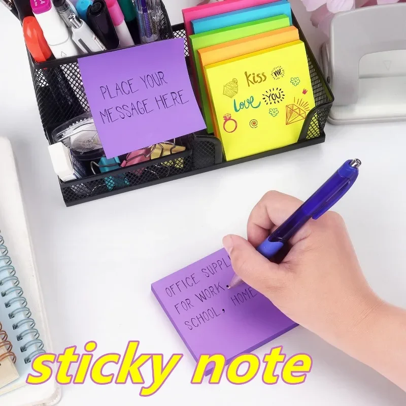 Note adesive note adesive colorate per studenti semplici note adesive multicolori fluorescenti strappabili
