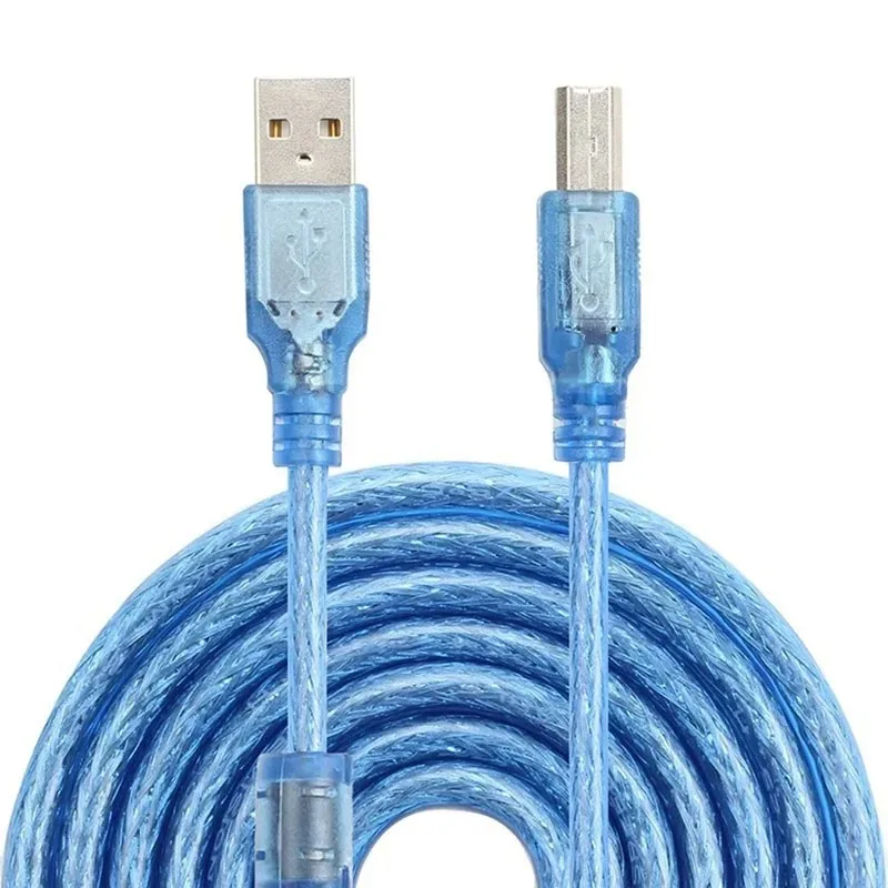 Usb Computer Square Port Type A Male To Type B Data Cable 0.3m 0.5m1.5m3m 5m Printer Data Cable Usb 2.0 Printer Cable All Copper