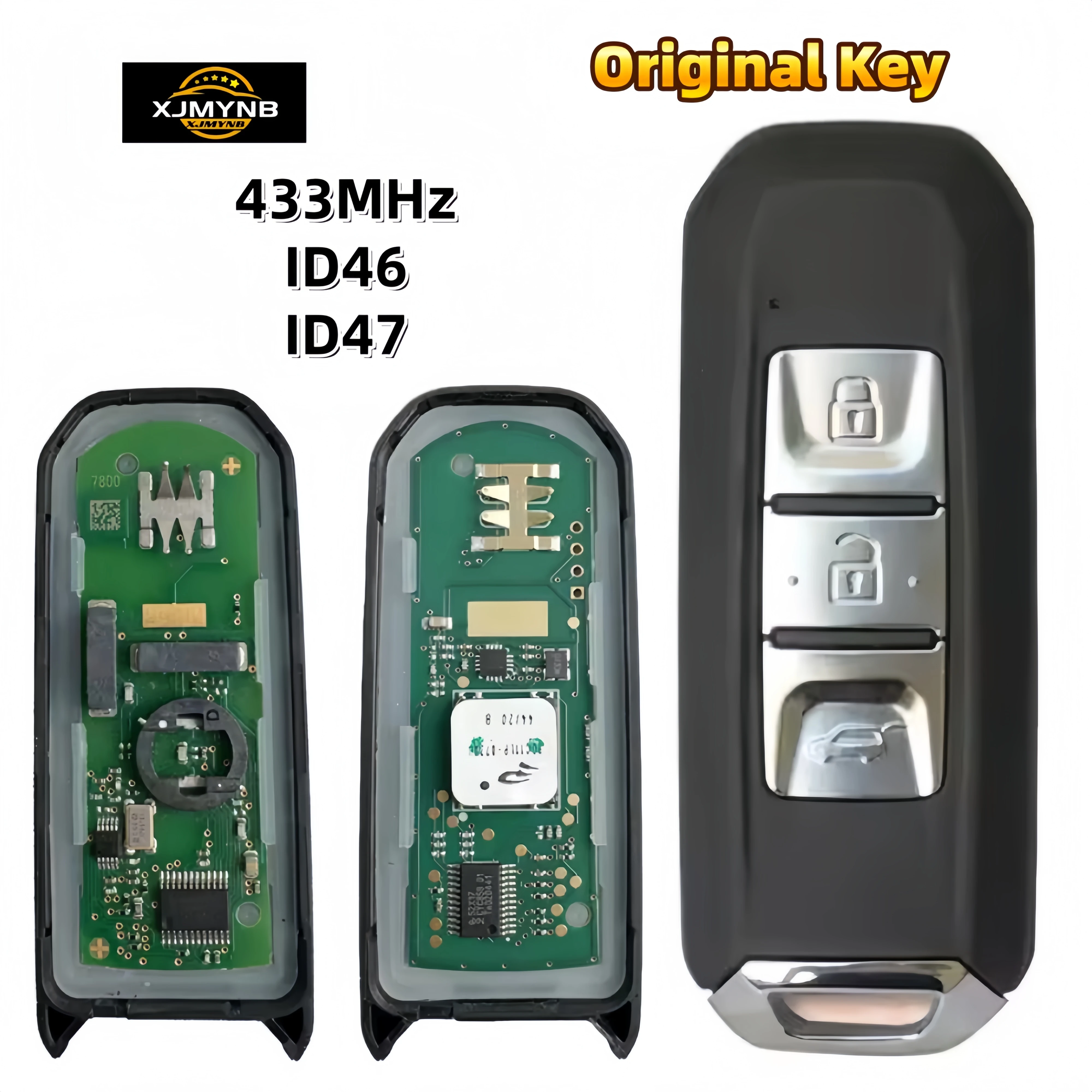 الأصلي 433 ميجا هرتز ID46 ID47 رقاقة 3 أزرار الذكية التحكم عن بعد مفتاح السيارة لشروليه كابتيفا السترة أوبترا توربو هيكتور استمتع #1
