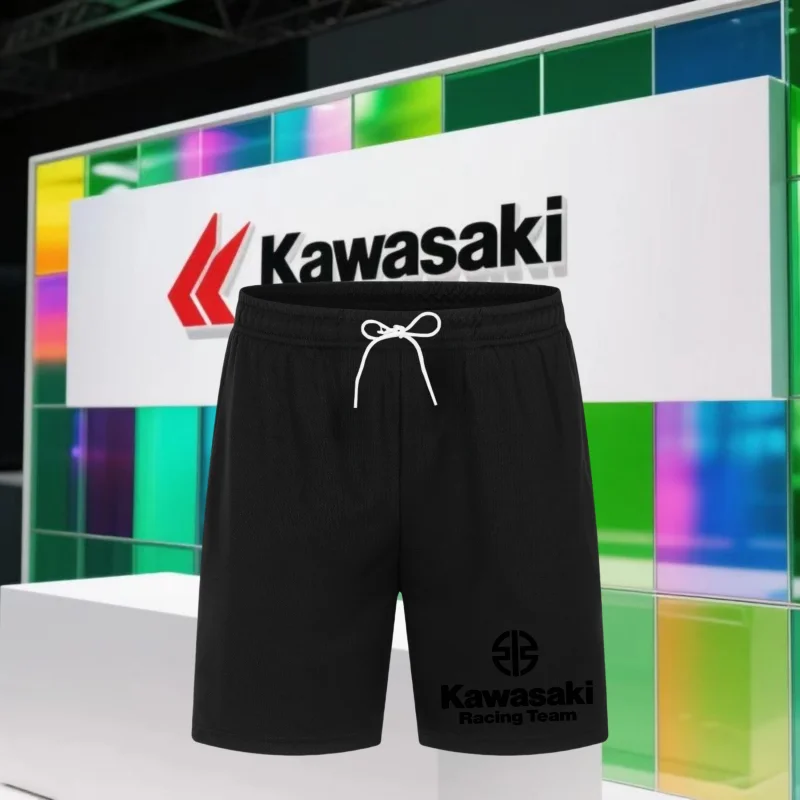

Kawasaki Summer Popular 3D Printed Quick Drying Breathable Motorcycle Shorts and Off-road Motorcycle Sport Thin Shorts
