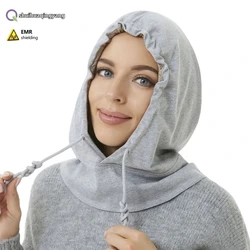 Recommended electromagnetic radiation protective silver fiber head hood  5G base station, Computer room EMF shielding cap