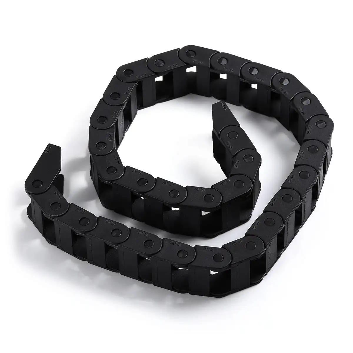 NEJE D64 10X20mm 640mm Length Black Plastic Flexible Drag Chain Cable Wire Carrier Open Type for NEJE Laser Engraver & Cutte
