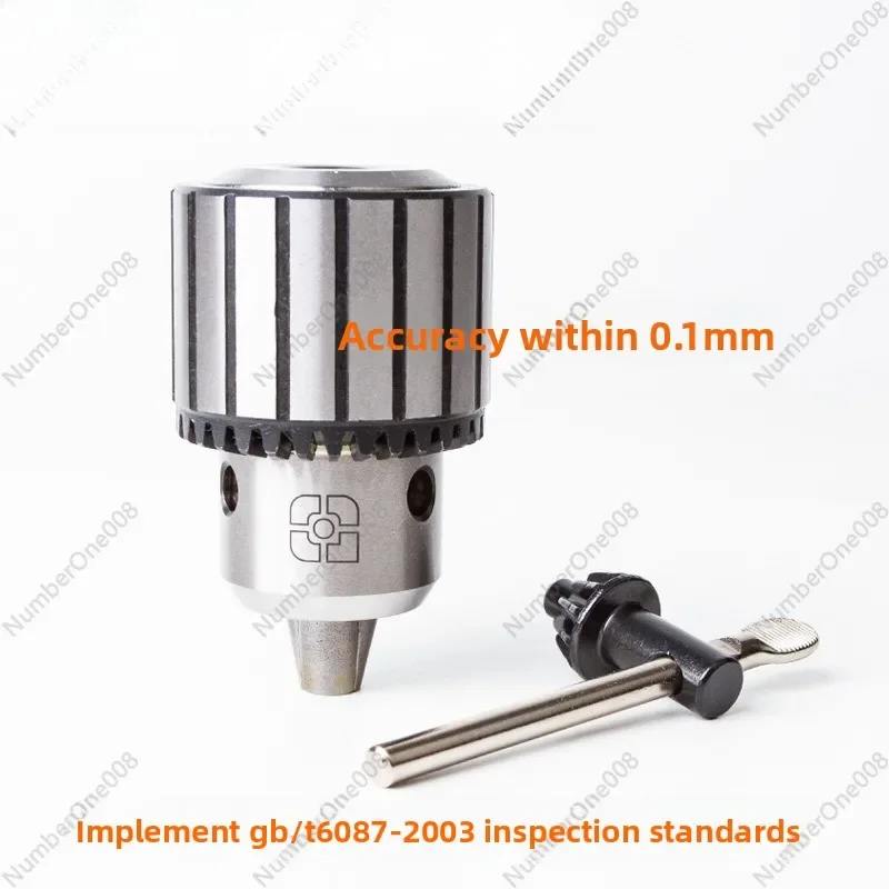 

B16 B18 High Precision Drill Chuck, Industrial Keyed Chuck for Bench Drill, Heavy Duty 3 Jaw Chuck with Wrench