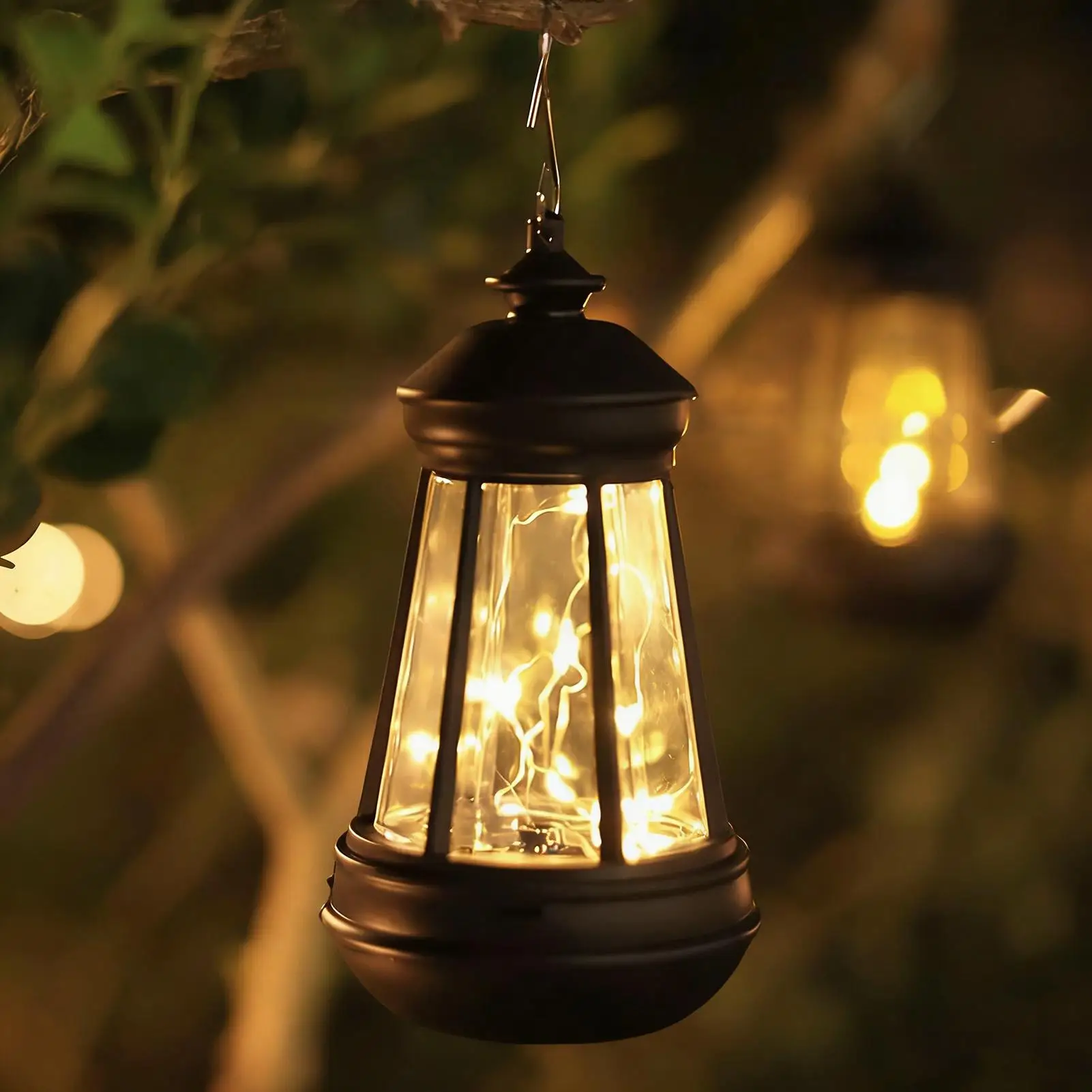 

Уличный солнечный фонарь для патио, устойчивый к атмосферным воздействиям, ландшафтный дизайн, подвесные светильники на солнечной энергии для спереди двора, патио