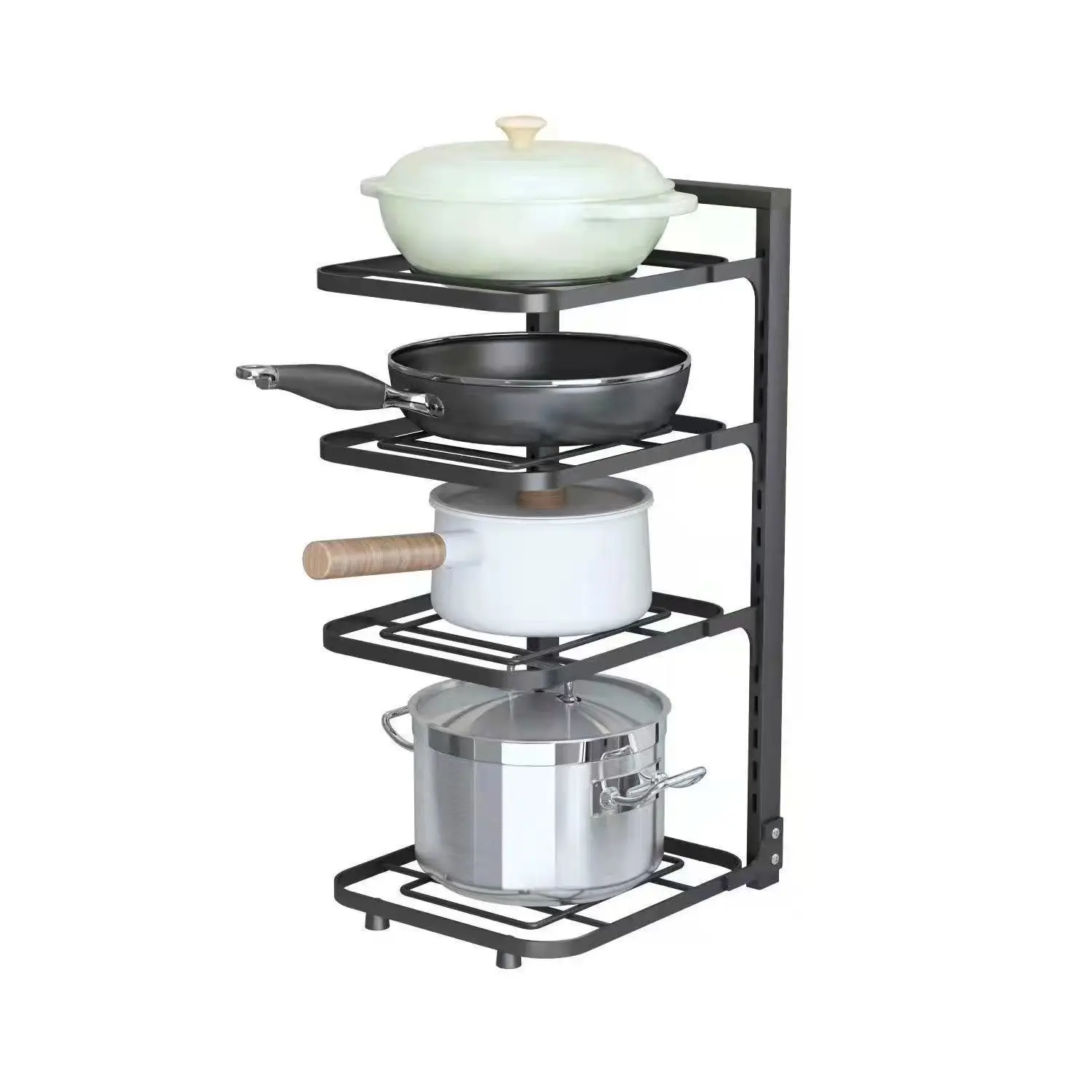 

Kitchen shelves, household floor-to-ceiling multi-layer pots and pans, storage shelves, multi-functional sink cabinets, pot rack