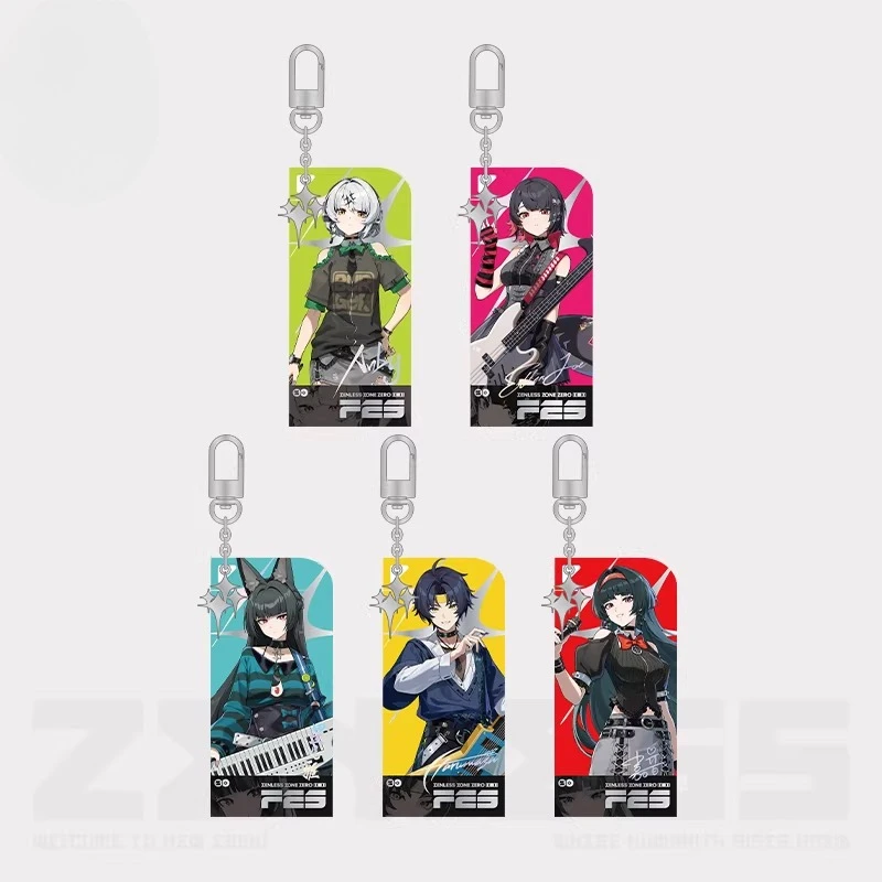 

Zenless Zone Zero Garden Glimmer Engraving Series Acrylic Pendant Cute Anime Game Keychain Collection Hanging Ornament
