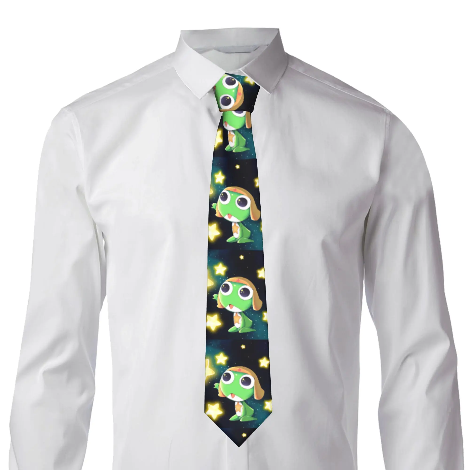 Keroros Giroro Tie  Daily Wear Neck Ties Retro Trendy Neck Tie For Men Women Custom DIY Collar Tie Necktie Birthday Present