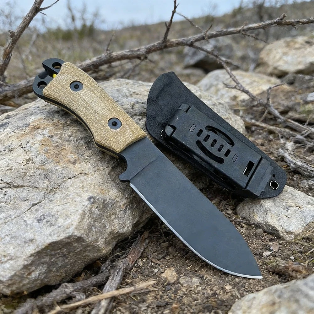 

Practical Outdoor Jungle Adventure Combat Knife G-10 Handle Multifunctional High-hardness Self-defense Hunting Straight Knife