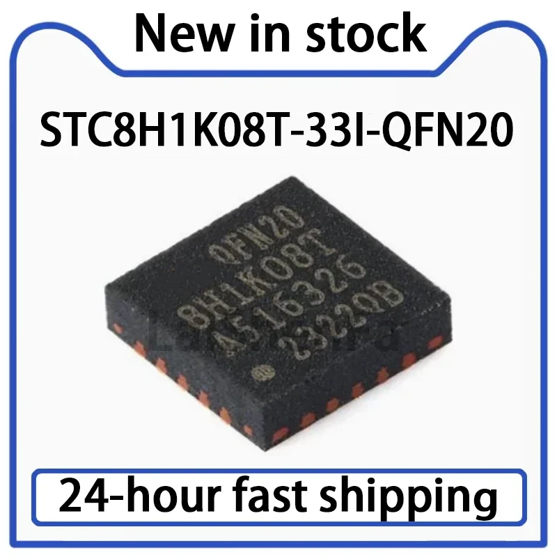 5PCS STC8H1K08T-33I-QFN20 Microprocessor Microcontroller Chip Stock